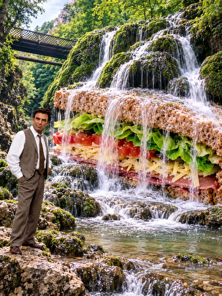 Ploughmans sandwich finished collage