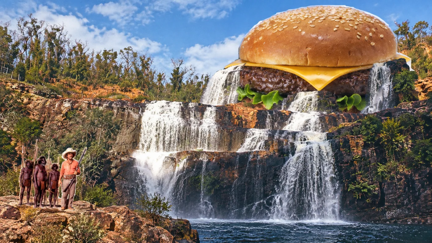 The Outback Cheeseburger — Quigley has encountered a geological cheeseburger.