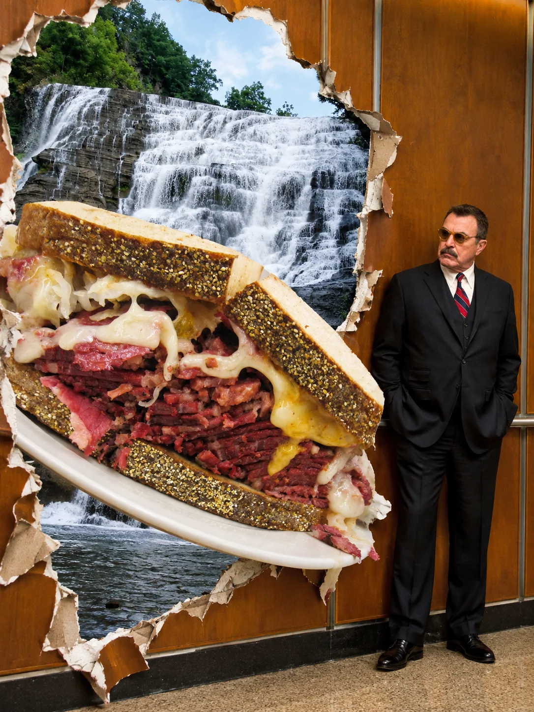 Reuben — A very serious New York deli investigation. Stack the Reuben like a case file.