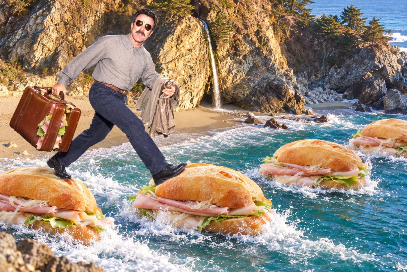 Peruvian butifarra sandwich — A butifarra travel lunch packed with wildly unrealistic ambition. Give the sandwich its own suitcase.