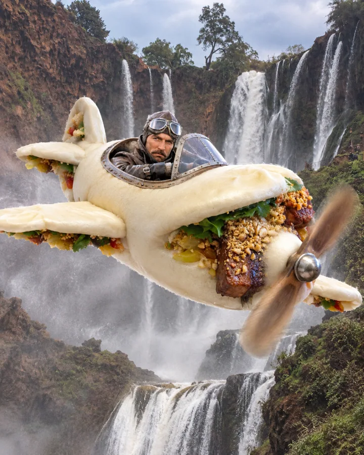 Gua bao finished collage