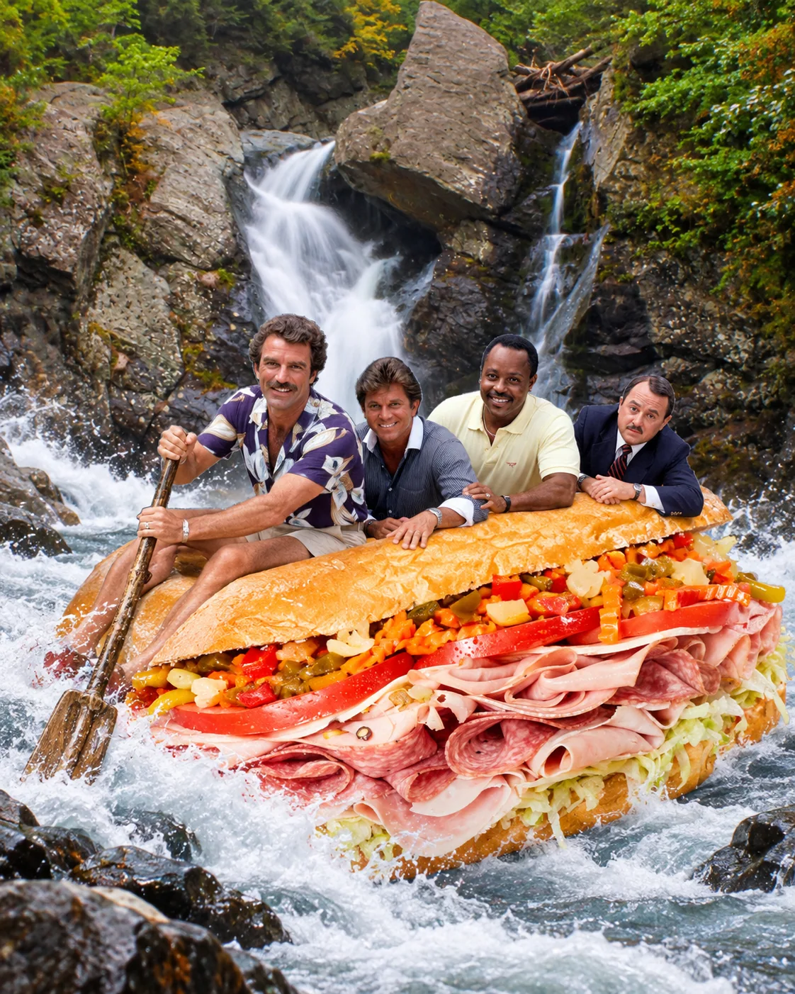 Italian hoagie — An entire crew aboard one overloaded hoagie. Keep the group small and the sandwich enormous.