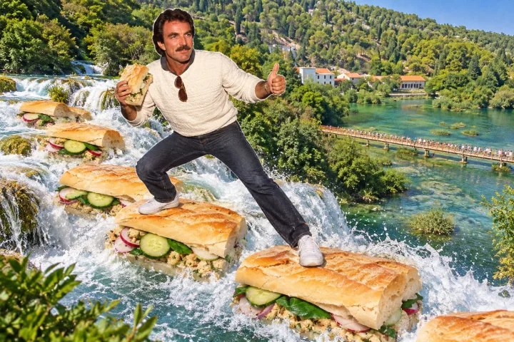 Chickpea salad sandwich finished collage