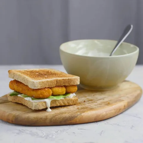 Sandwich photograph for Fish finger sandwich