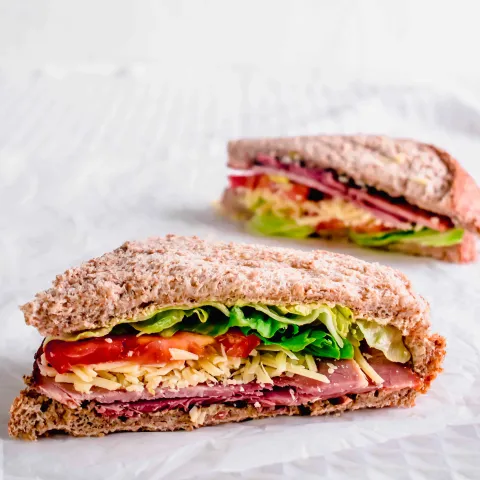 Sandwich photograph for Ploughmans sandwich