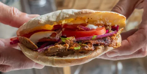 Sandwich photograph for Doner kebab sandwich
