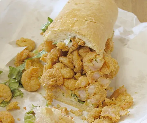 Sandwich photograph for Shrimp po boy