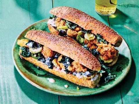 Sandwich photograph for Fried oyster po boy