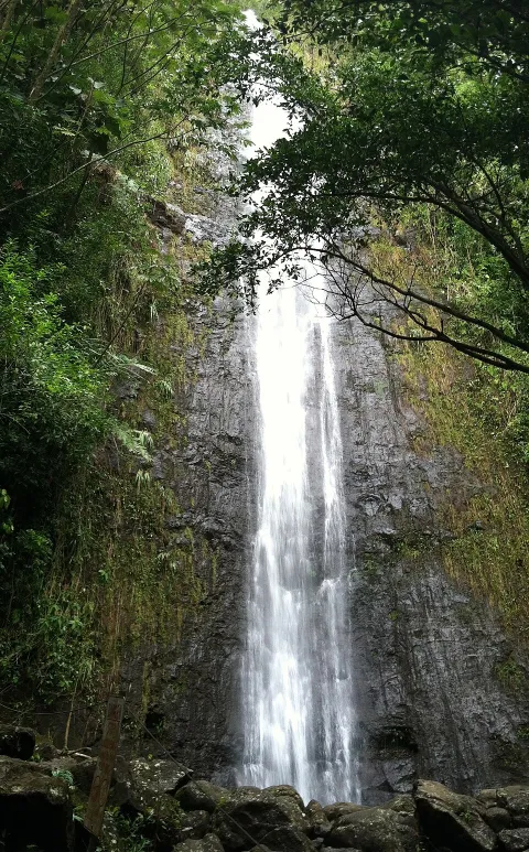 Waterfall photograph for Chivito sandwich