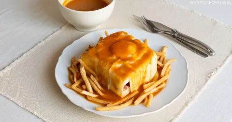 Sandwich photograph for Francesinha