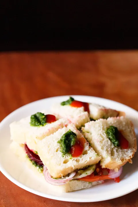 Sandwich photograph for Bombay vegetable sandwich