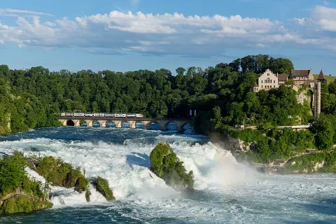 Waterfall photograph for Greek chicken gyros