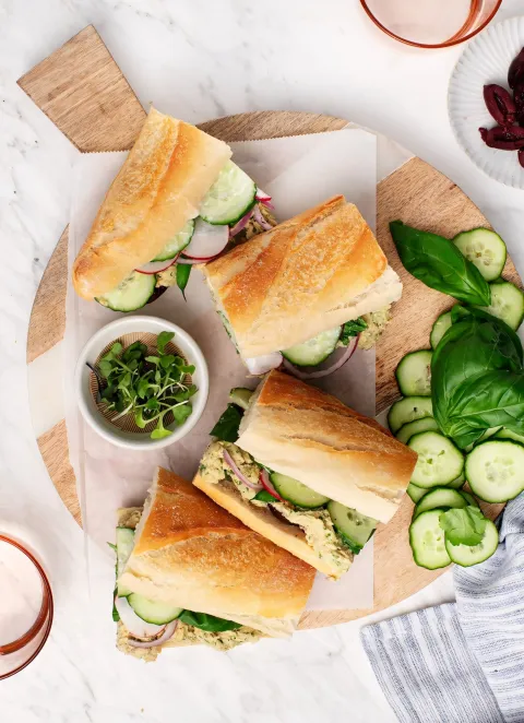 Sandwich photograph for Chickpea salad sandwich