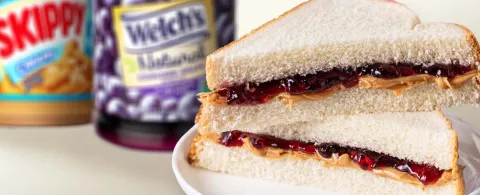 Sandwich photograph for Peanut butter and jelly sandwich