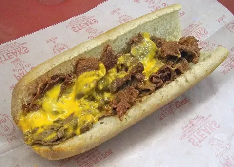 Sandwich photograph for Philly cheesesteak